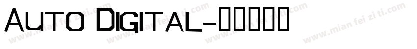 Auto Digital字体转换